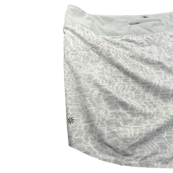 Athleta Gray Geometric Printed Run With It 3.5” Shorts In Size 3X - Picture 8 of 8